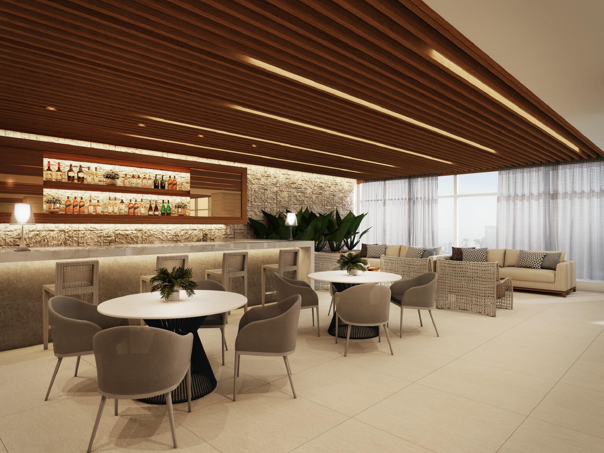 Sheraton Santos Hotel Экстерьер фото The lounge at the airport